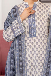 NUSL3344 Printed Lawn Suit - Unstitched 3Pc